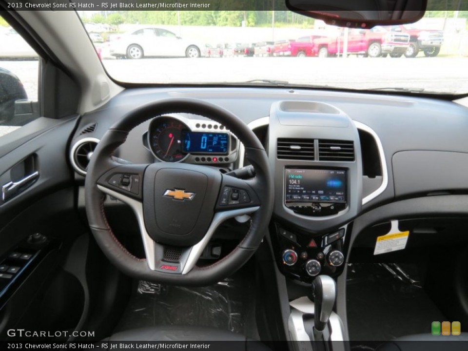 RS Jet Black Leather/Microfiber Interior Dashboard for the 2013 Chevrolet Sonic RS Hatch #82996071