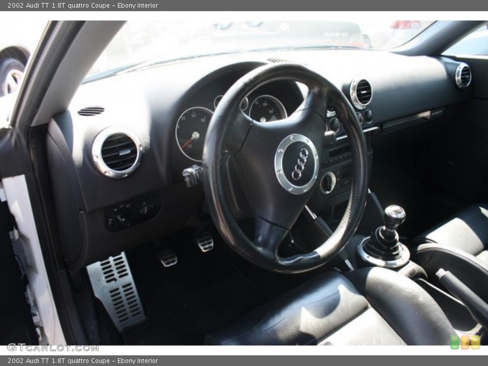 Ebony Interior Prime Interior for the 2002 Audi TT 1.8T quattro Coupe #82996229