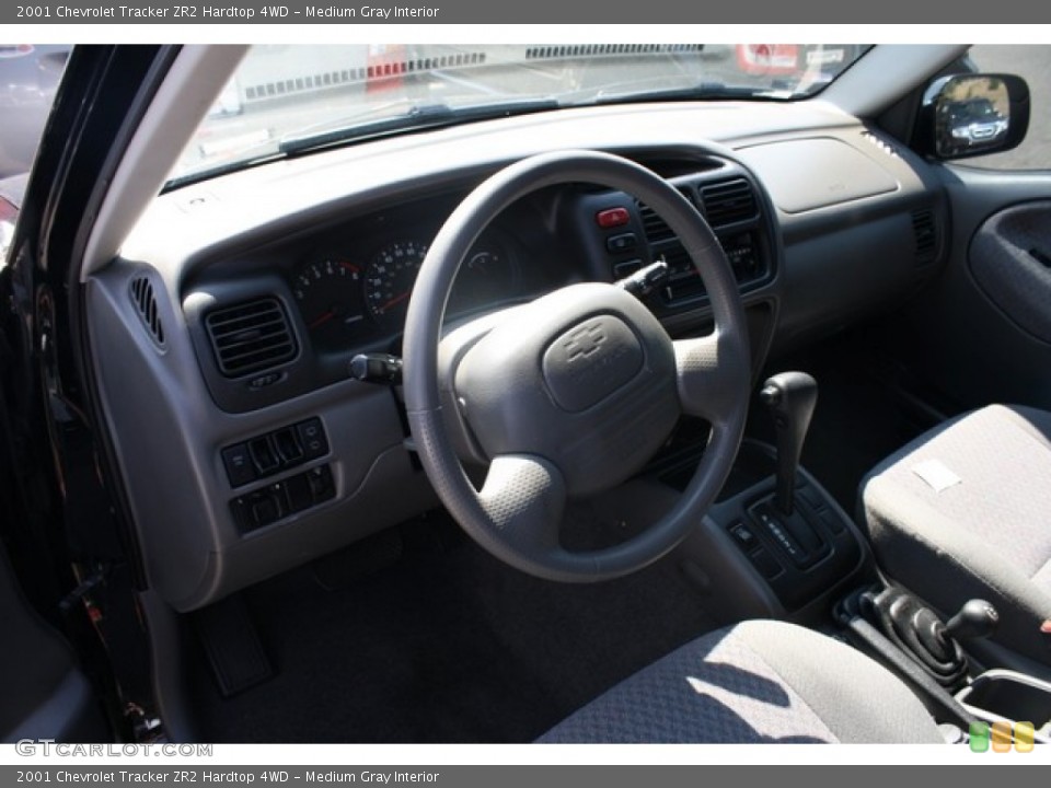 Medium Gray Interior Prime Interior for the 2001 Chevrolet Tracker ZR2 Hardtop 4WD #82996397