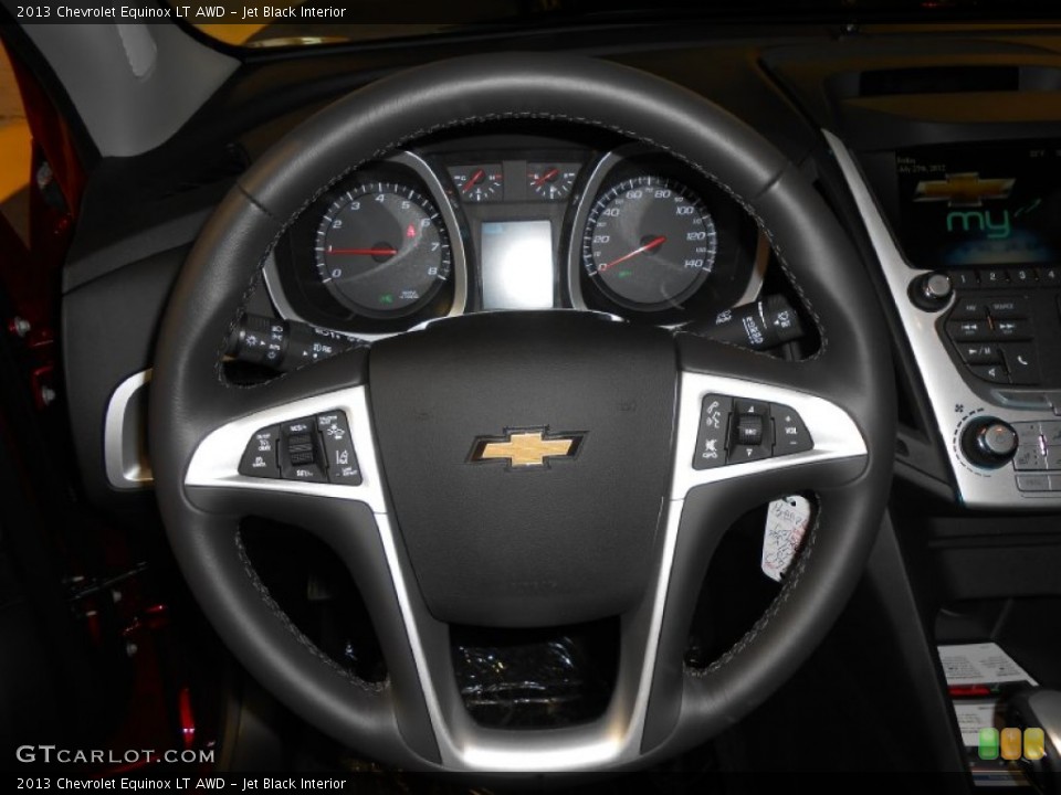 Jet Black Interior Steering Wheel for the 2013 Chevrolet Equinox LT AWD #82997006