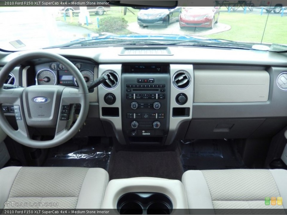 Medium Stone Interior Dashboard for the 2010 Ford F150 XLT SuperCab 4x4 #82997633
