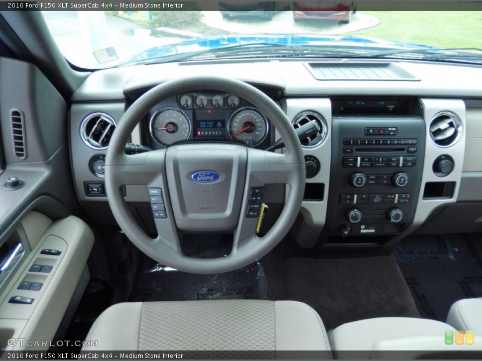 Medium Stone Interior Dashboard for the 2010 Ford F150 XLT SuperCab 4x4 #82997657