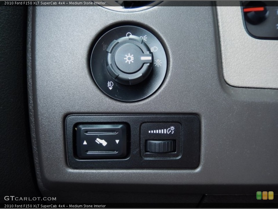 Medium Stone Interior Controls for the 2010 Ford F150 XLT SuperCab 4x4 #82997743