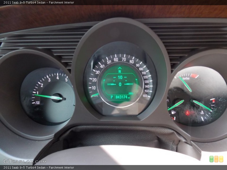 Parchment Interior Gauges for the 2011 Saab 9-5 Turbo4 Sedan #82997786