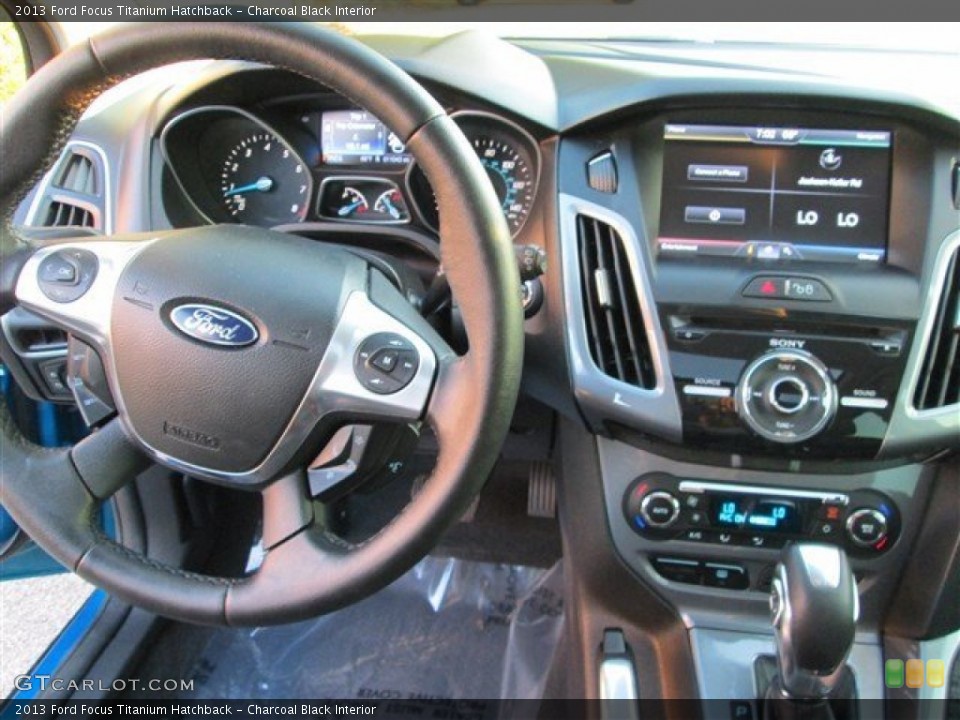 Charcoal Black Interior Dashboard for the 2013 Ford Focus Titanium Hatchback #83001305