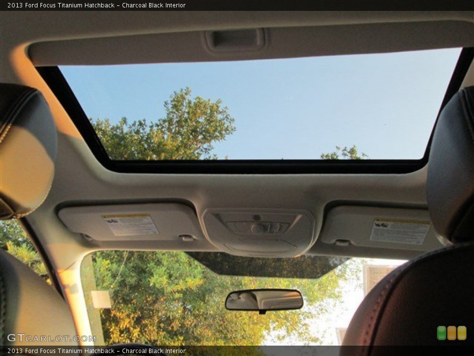 Charcoal Black Interior Sunroof for the 2013 Ford Focus Titanium Hatchback #83001386