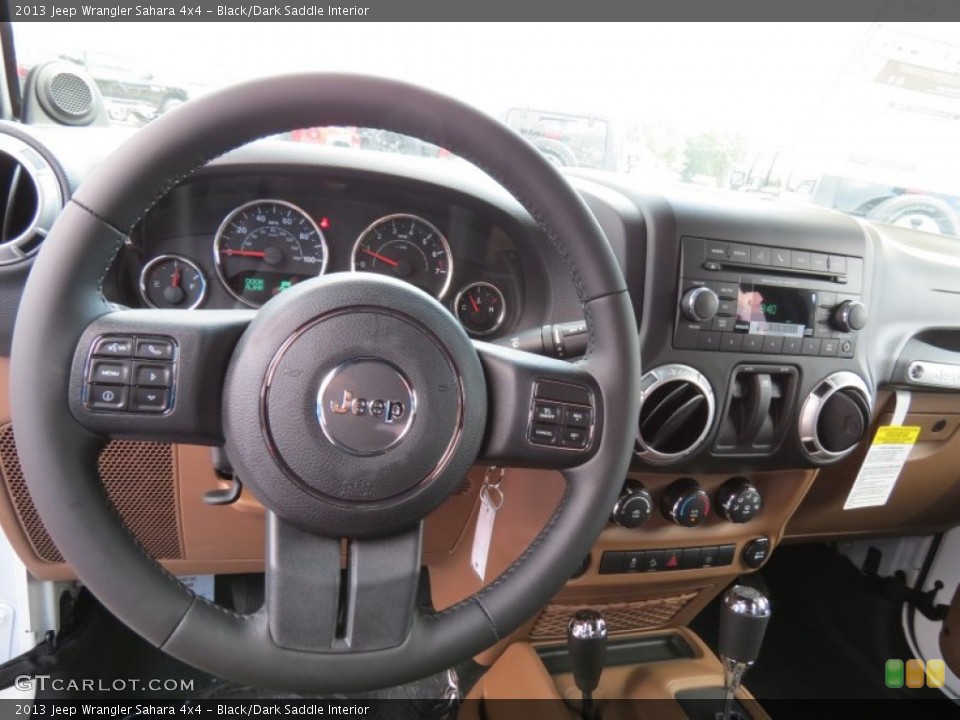 Black/Dark Saddle Interior Dashboard for the 2013 Jeep Wrangler Sahara 4x4 #83001521