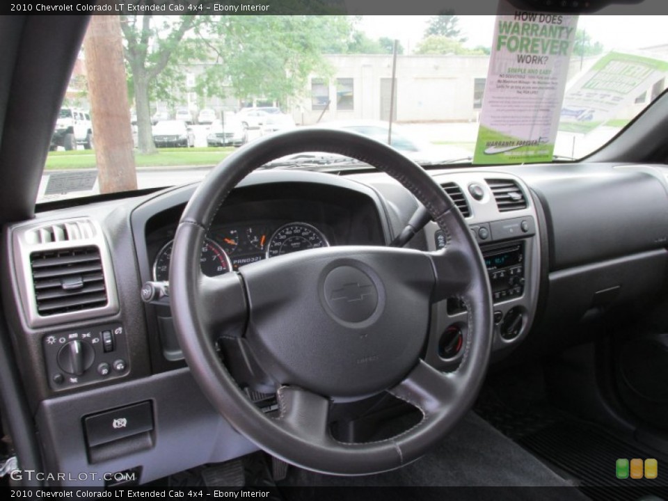 Ebony Interior Dashboard for the 2010 Chevrolet Colorado LT Extended Cab 4x4 #83001887