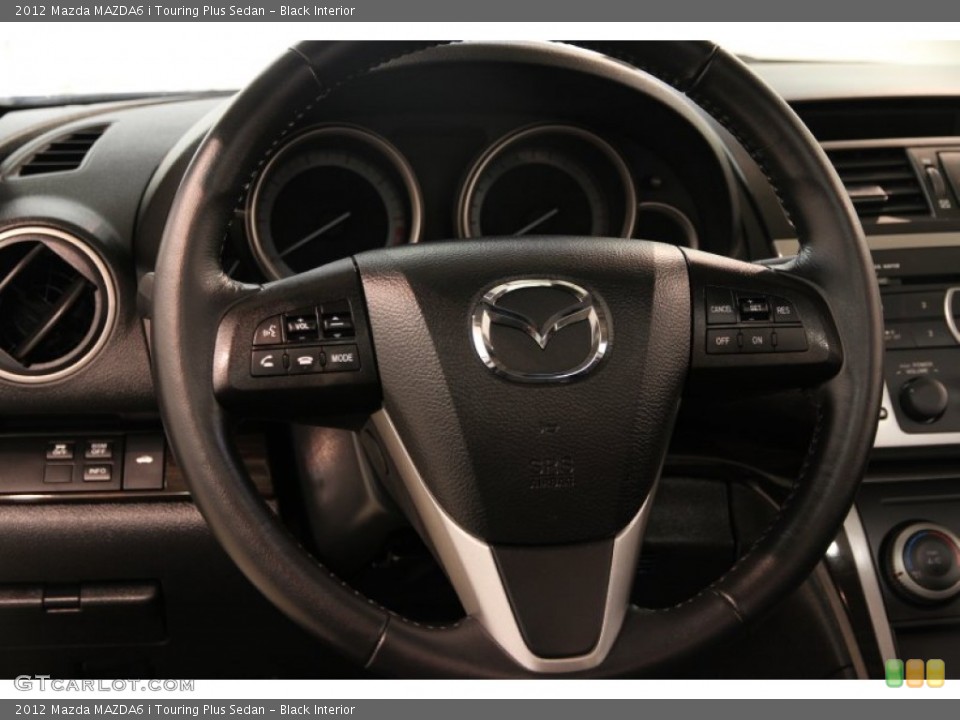Black Interior Steering Wheel for the 2012 Mazda MAZDA6 i Touring Plus Sedan #83004647