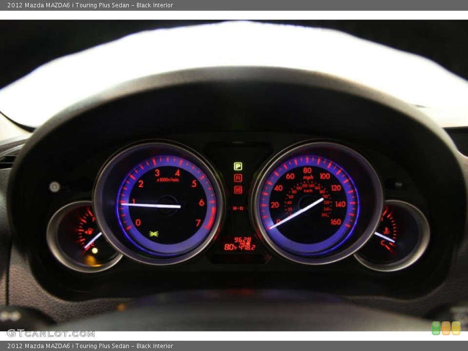 Black Interior Gauges for the 2012 Mazda MAZDA6 i Touring Plus Sedan #83004665