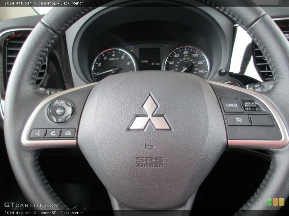 Black Interior Steering Wheel for the 2014 Mitsubishi Outlander SE #83005979