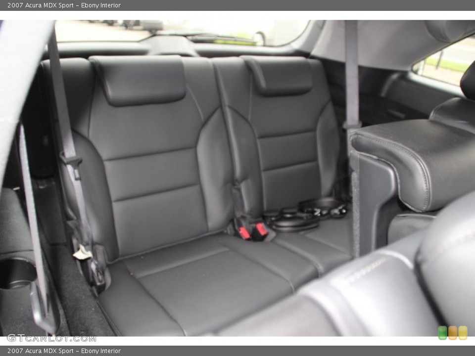 Ebony Interior Rear Seat for the 2007 Acura MDX Sport #83006035