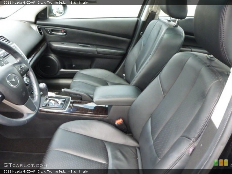 Black Interior Front Seat for the 2012 Mazda MAZDA6 i Grand Touring Sedan #83006196