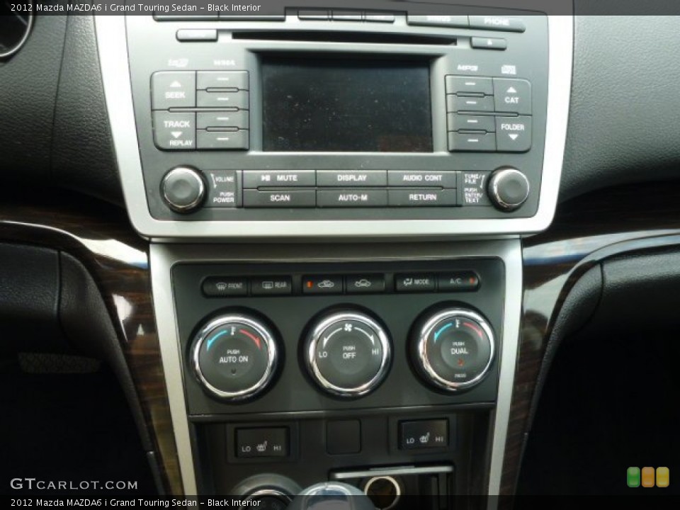 Black Interior Controls for the 2012 Mazda MAZDA6 i Grand Touring Sedan #83006356