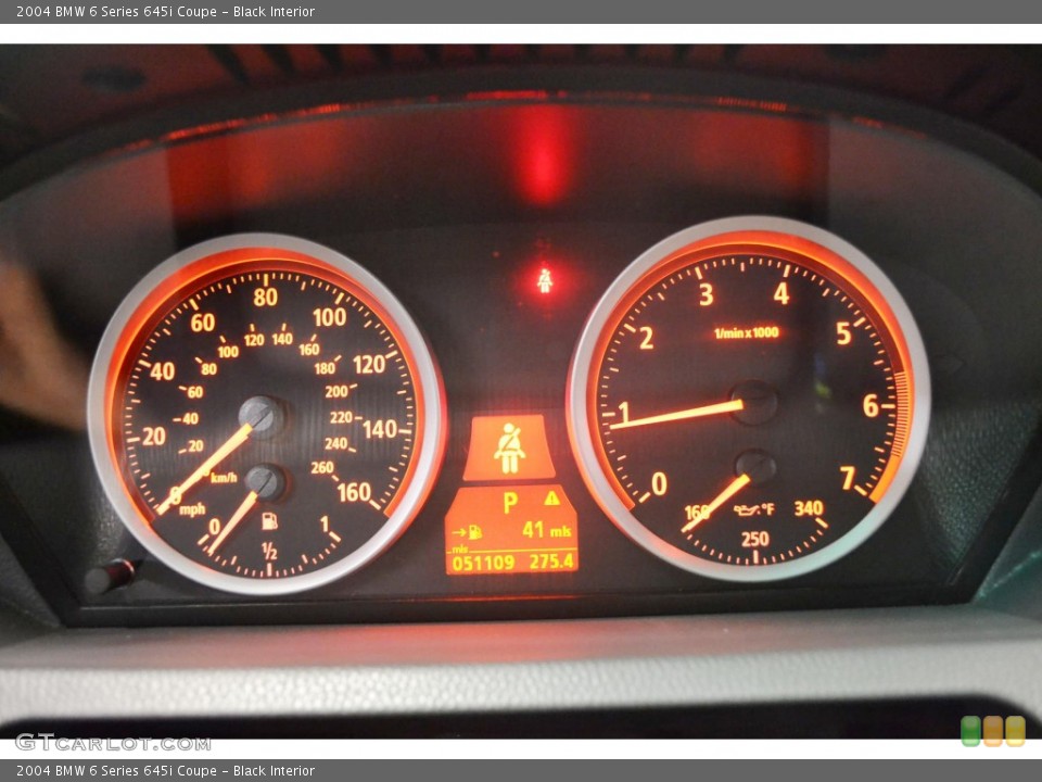 Black Interior Gauges for the 2004 BMW 6 Series 645i Coupe #83008414