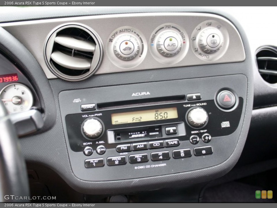 Ebony Interior Controls for the 2006 Acura RSX Type S Sports Coupe #83009596