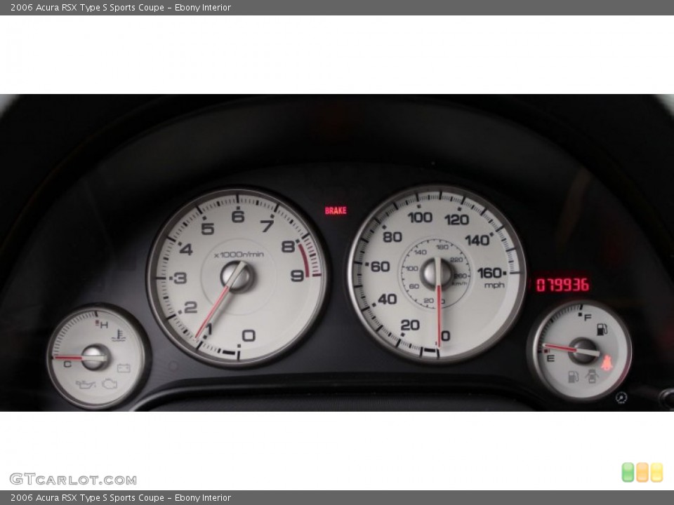 Ebony Interior Gauges for the 2006 Acura RSX Type S Sports Coupe #83009623