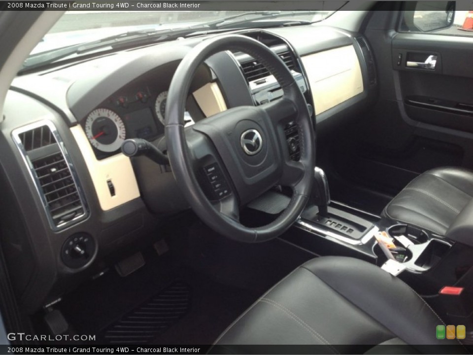 Charcoal Black Interior Dashboard for the 2008 Mazda Tribute i Grand Touring 4WD #83011167