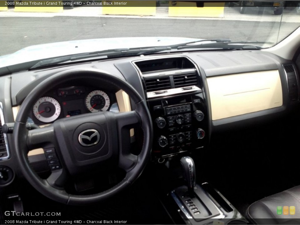 Charcoal Black Interior Dashboard for the 2008 Mazda Tribute i Grand Touring 4WD #83011218