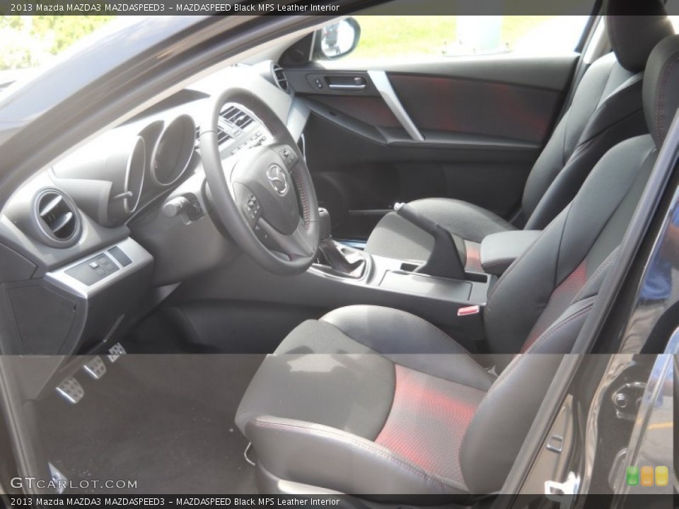 MAZDASPEED Black MPS Leather Interior Photo for the 2013 Mazda MAZDA3 MAZDASPEED3 #83011678