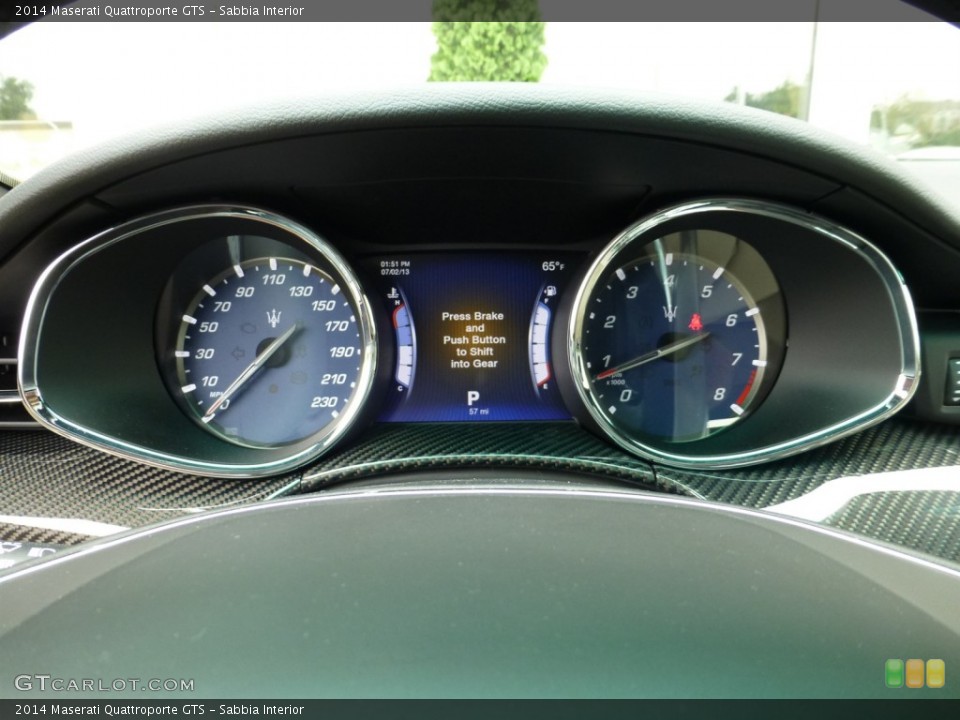 Sabbia Interior Gauges for the 2014 Maserati Quattroporte GTS #83012381