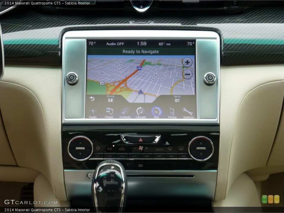 Sabbia Interior Navigation for the 2014 Maserati Quattroporte GTS #83012405