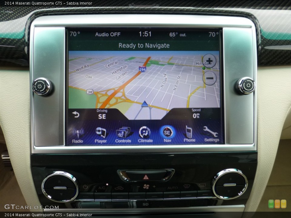 Sabbia Interior Navigation for the 2014 Maserati Quattroporte GTS #83012429