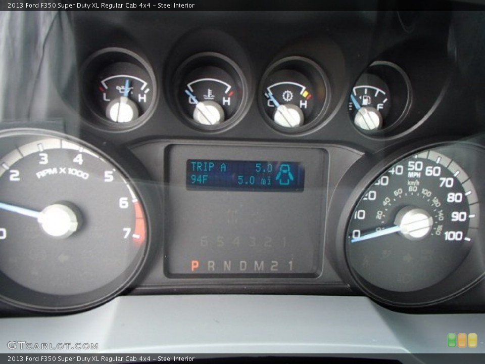Steel Interior Gauges for the 2013 Ford F350 Super Duty XL Regular Cab 4x4 #83013046