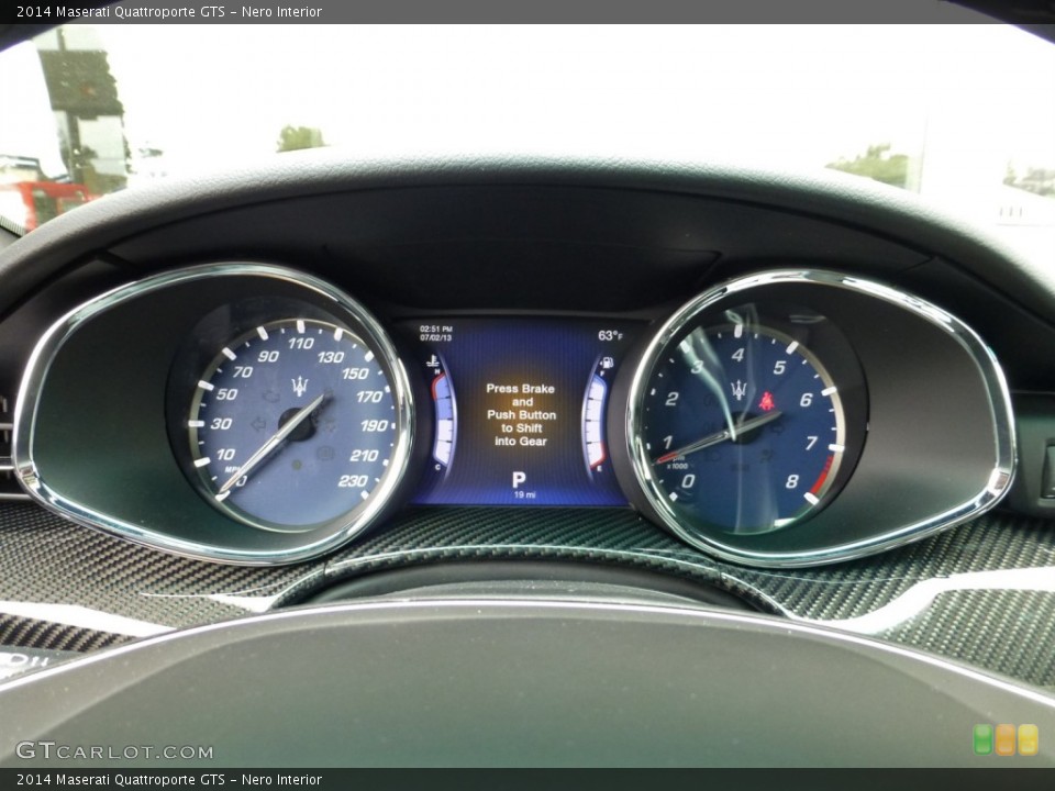 Nero Interior Gauges for the 2014 Maserati Quattroporte GTS #83013152