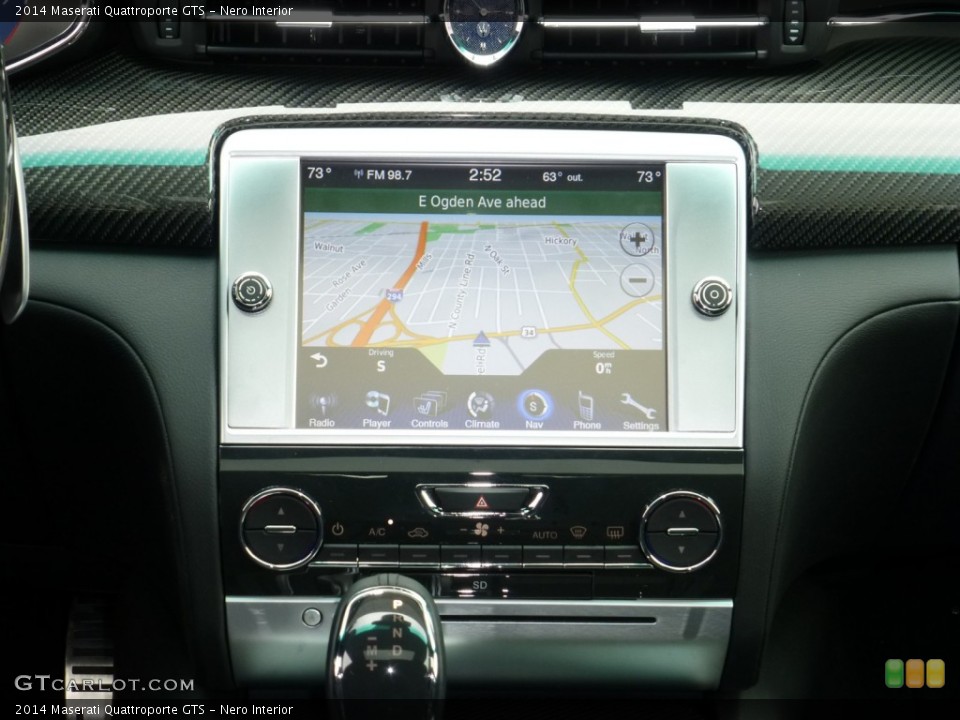 Nero Interior Navigation for the 2014 Maserati Quattroporte GTS #83013173