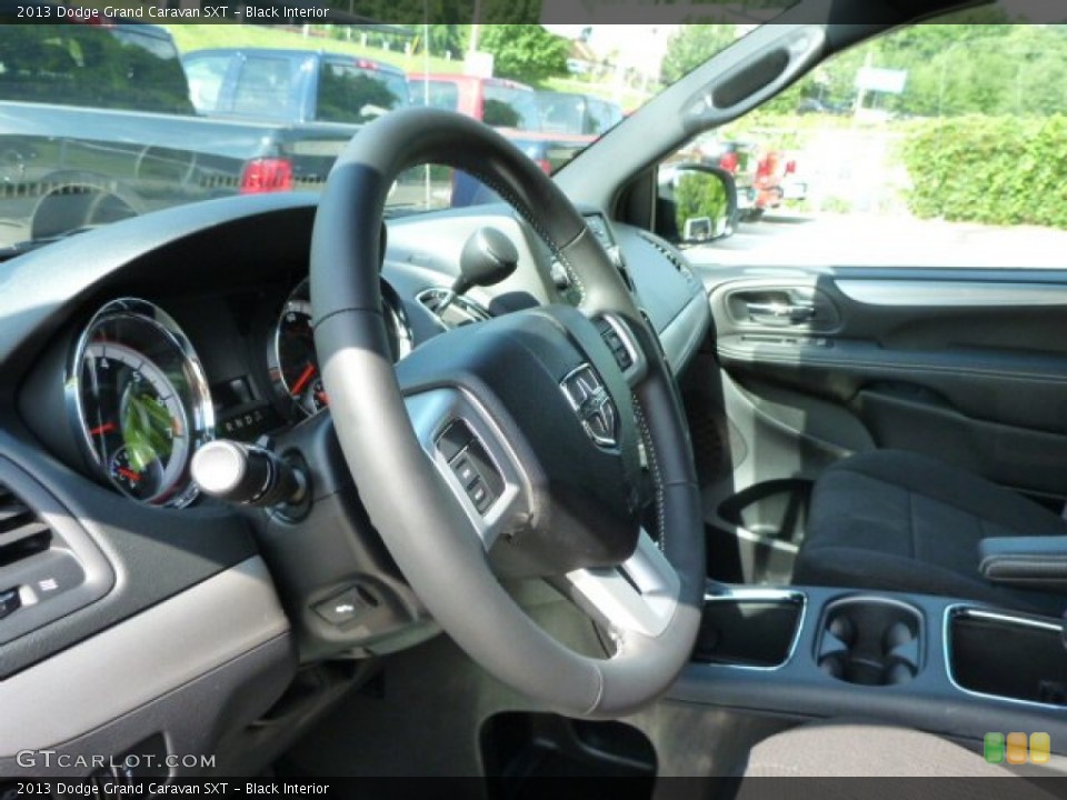 Black Interior Steering Wheel for the 2013 Dodge Grand Caravan SXT #83013389