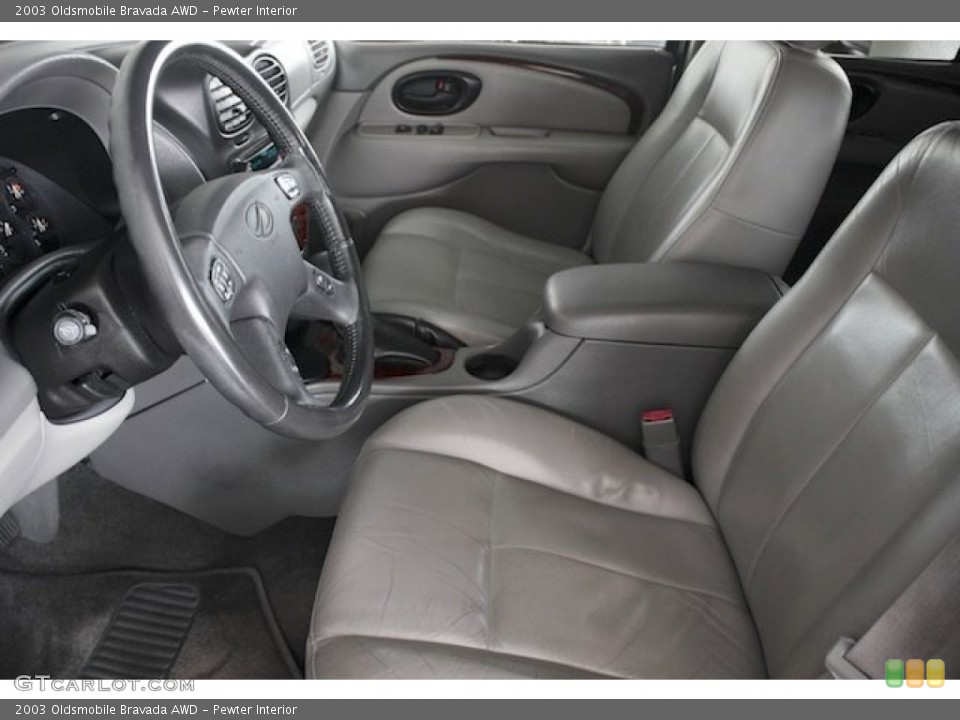 Pewter Interior Front Seat for the 2003 Oldsmobile Bravada AWD #83013804