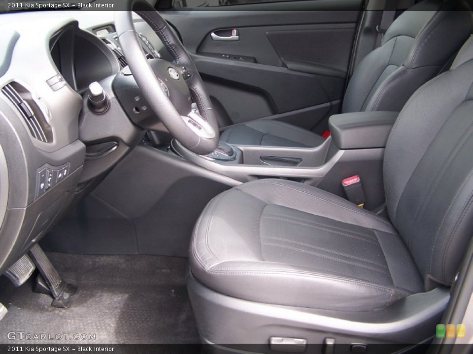 Black Interior Front Seat for the 2011 Kia Sportage SX #83015717
