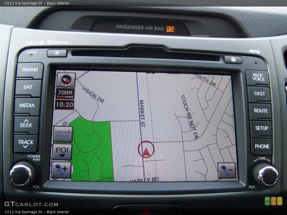 Black Interior Navigation for the 2011 Kia Sportage SX #83015762
