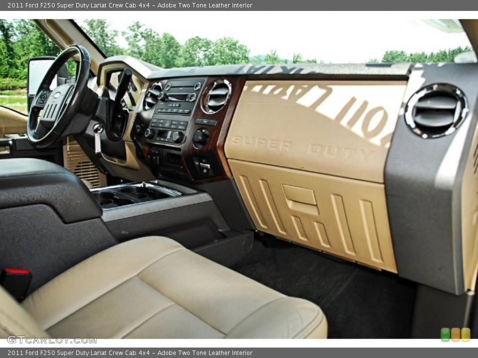 Adobe Two Tone Leather Interior Dashboard for the 2011 Ford F250 Super Duty Lariat Crew Cab 4x4 #83016114