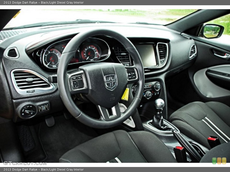Black/Light Diesel Gray Interior Prime Interior for the 2013 Dodge Dart Rallye #83016266