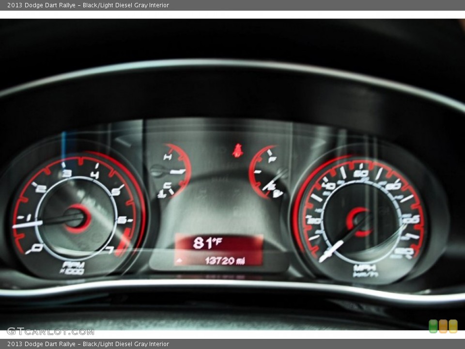 Black/Light Diesel Gray Interior Gauges for the 2013 Dodge Dart Rallye #83016272