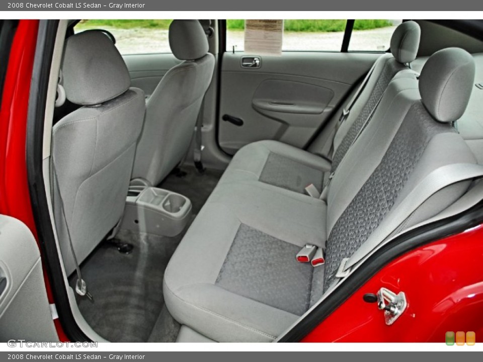 Gray Interior Rear Seat for the 2008 Chevrolet Cobalt LS Sedan #83016377