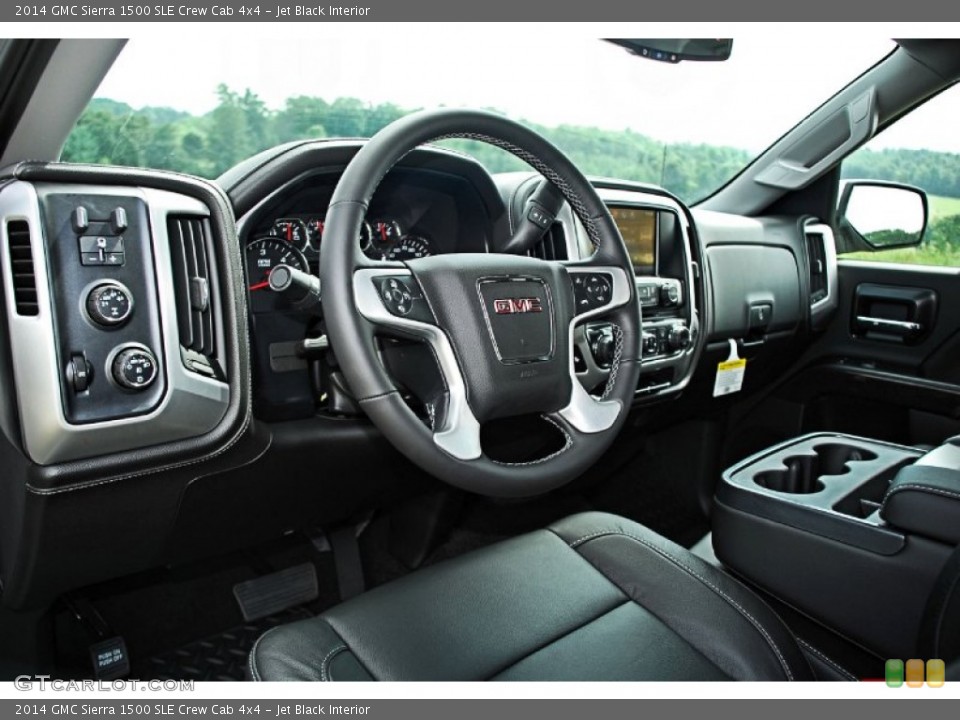 Jet Black Interior Photo for the 2014 GMC Sierra 1500 SLE Crew Cab 4x4 #83016431