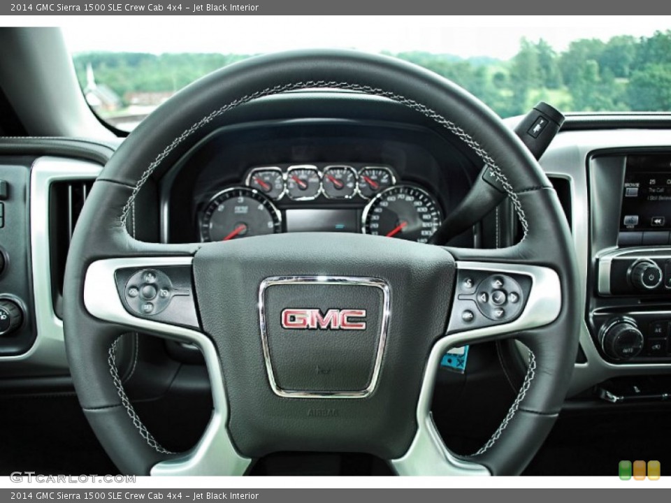 Jet Black Interior Steering Wheel for the 2014 GMC Sierra 1500 SLE Crew Cab 4x4 #83016446