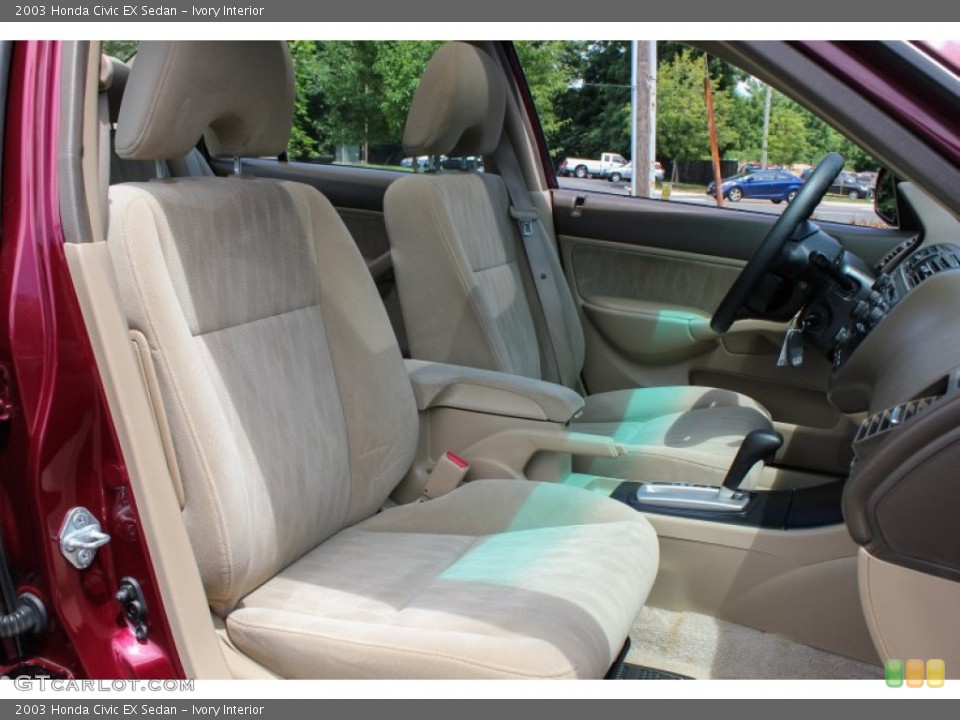 Ivory Interior Front Seat for the 2003 Honda Civic EX Sedan #83020633