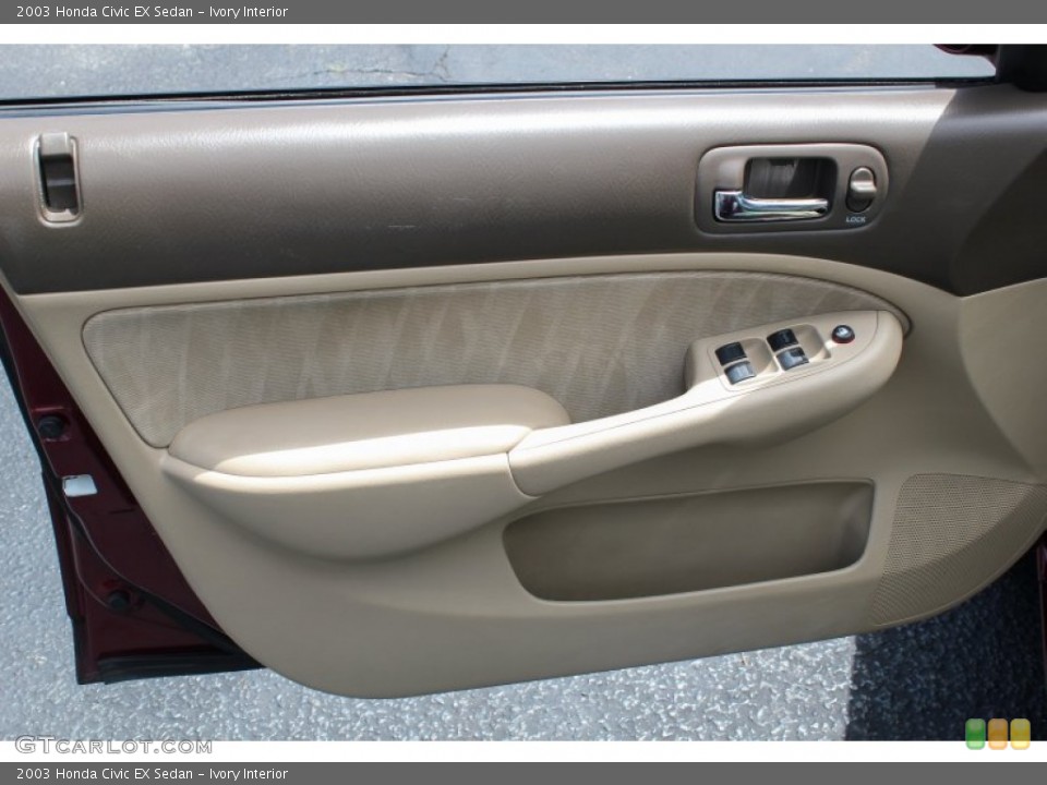 Ivory Interior Door Panel for the 2003 Honda Civic EX Sedan #83020660