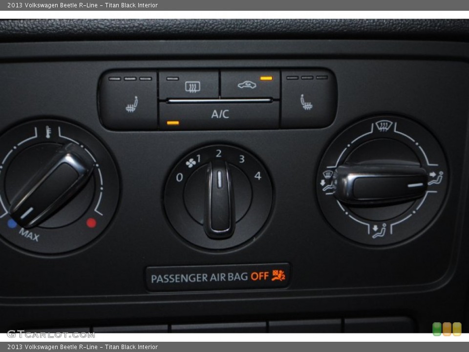 Titan Black Interior Controls for the 2013 Volkswagen Beetle R-Line #83020902