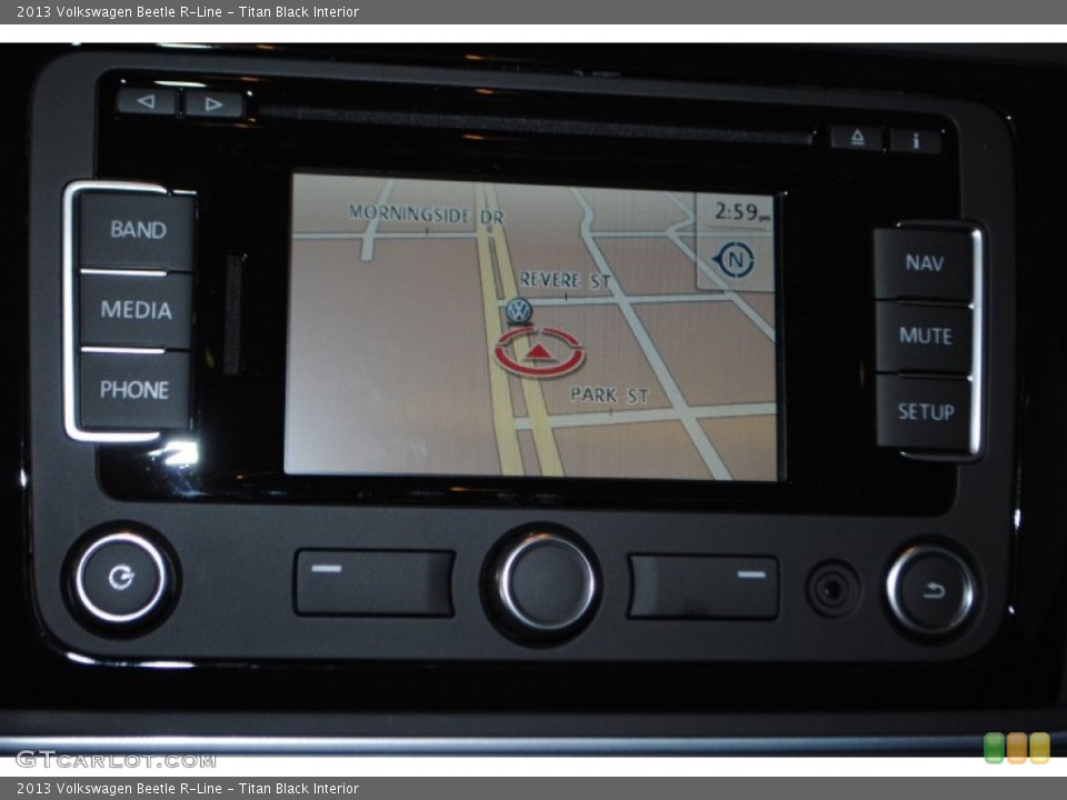 Titan Black Interior Navigation for the 2013 Volkswagen Beetle R-Line #83020926