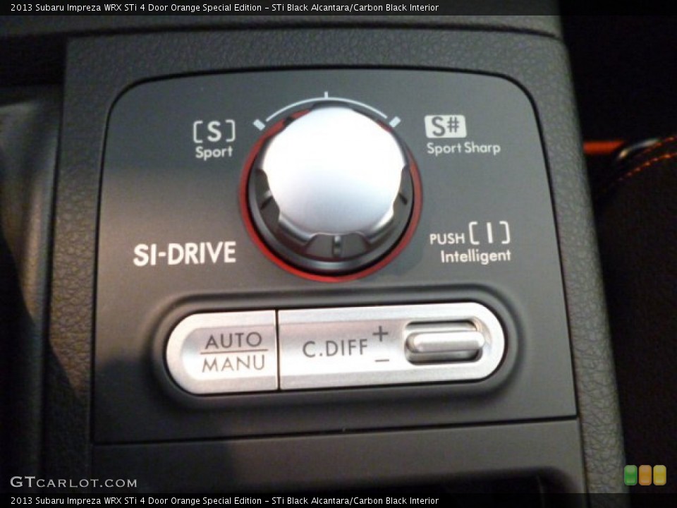 STi Black Alcantara/Carbon Black Interior Controls for the 2013 Subaru Impreza WRX STi 4 Door Orange Special Edition #83021771