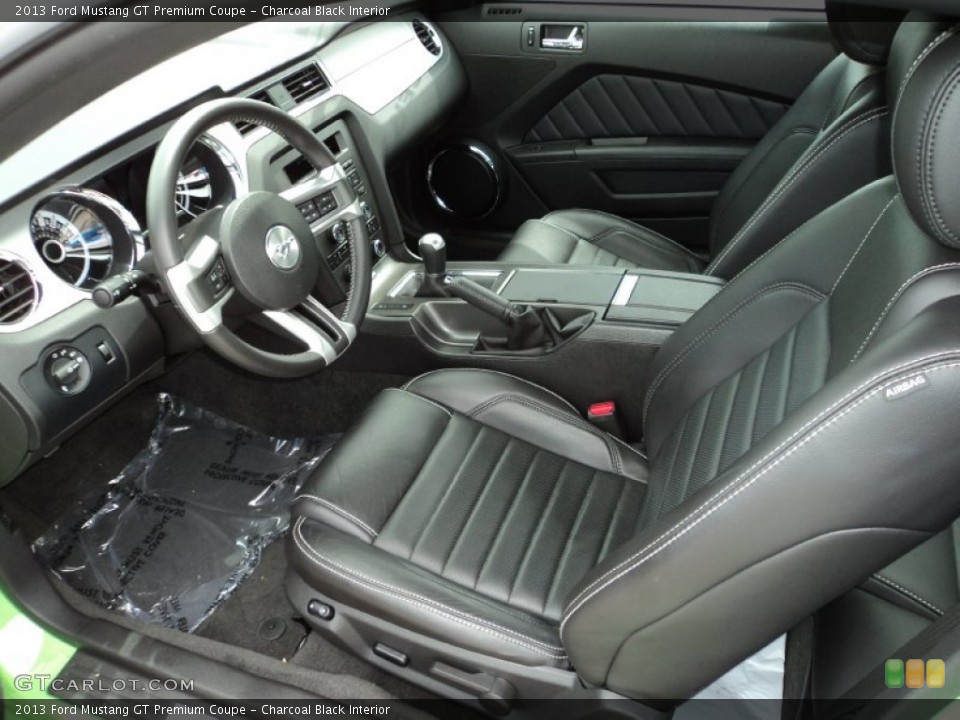 Charcoal Black Interior Prime Interior for the 2013 Ford Mustang GT Premium Coupe #83023474