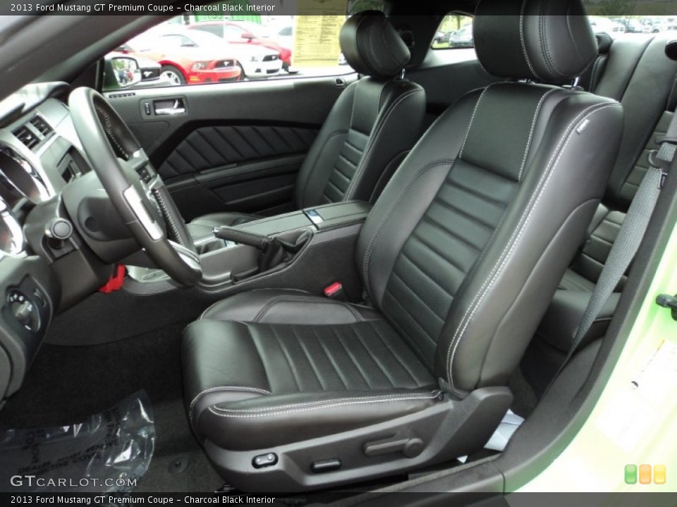 Charcoal Black Interior Front Seat for the 2013 Ford Mustang GT Premium Coupe #83023497