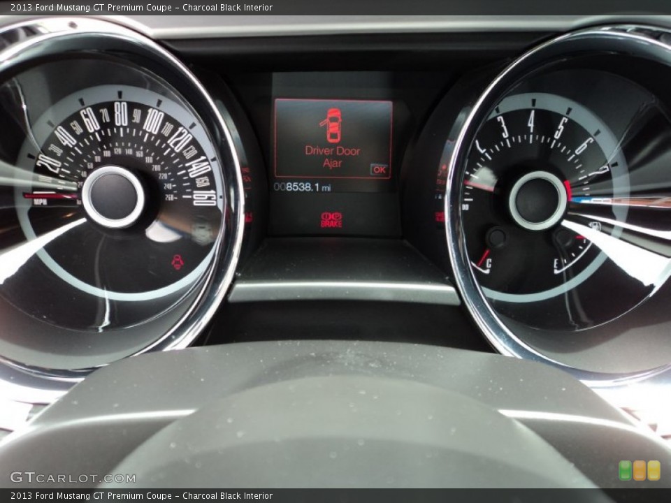 Charcoal Black Interior Gauges for the 2013 Ford Mustang GT Premium Coupe #83023723