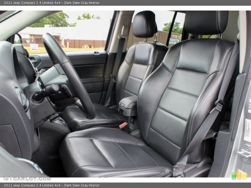 Dark Slate Gray Interior Front Seat for the 2011 Jeep Compass 2.4 Limited 4x4 #83024724