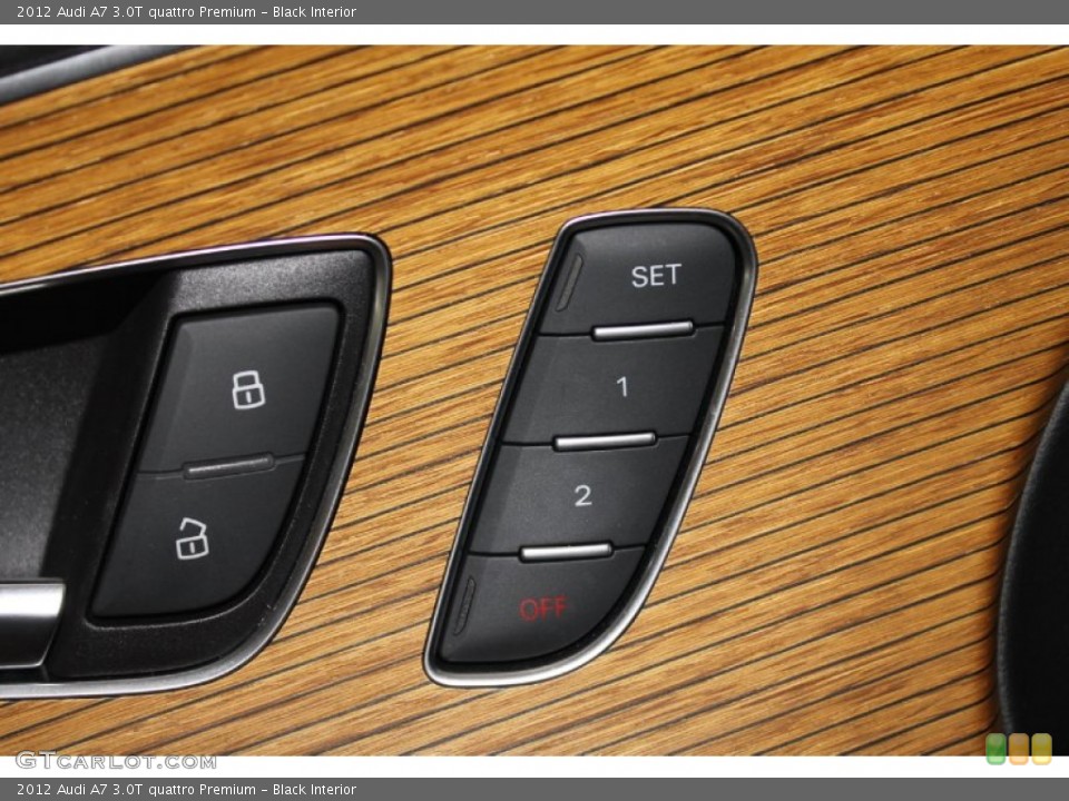 Black Interior Controls for the 2012 Audi A7 3.0T quattro Premium #83024834